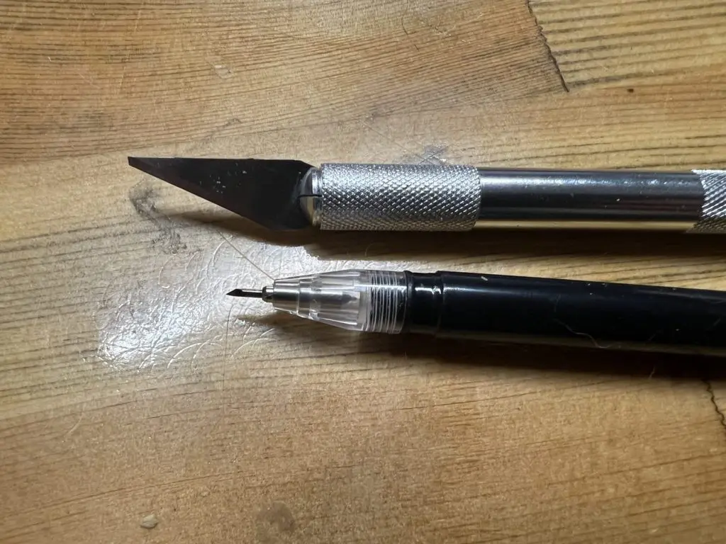 ダイソーのデザインナイフを超えた精密デザインナイフ | 自作屋