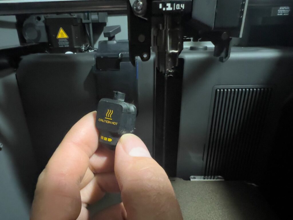 P2S 0.2mm 高速クイックスワップホットエンド 一体型高硬度鋼ノズル 耐高温エクストルーダー交換用 シリコンカバー付属 Bambu Lab P2S 3Dプリンター互換