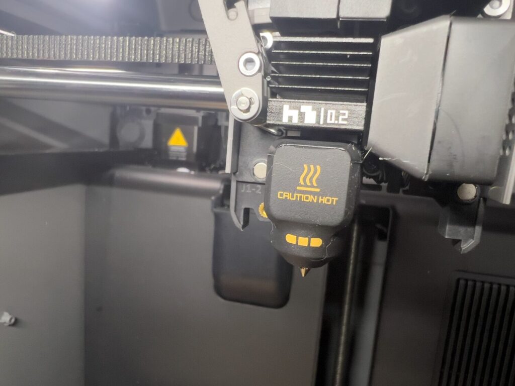 P2S 0.2mm 高速クイックスワップホットエンド 一体型高硬度鋼ノズル 耐高温エクストルーダー交換用 シリコンカバー付属 Bambu Lab P2S 3Dプリンター互換