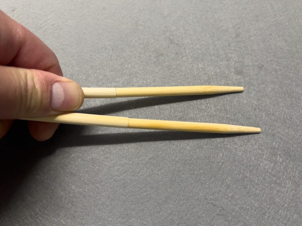 ダイソー　つなげて使える竹丸箸