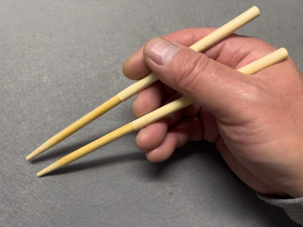 ダイソー　つなげて使える竹丸箸